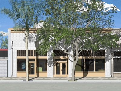 Architectural illustration of the Herrold Radio Laboratory in San Jose.