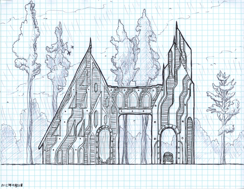 House & Meditation Tower