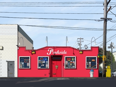 Architectural illustration of the Parkside at daytime in San Francisco